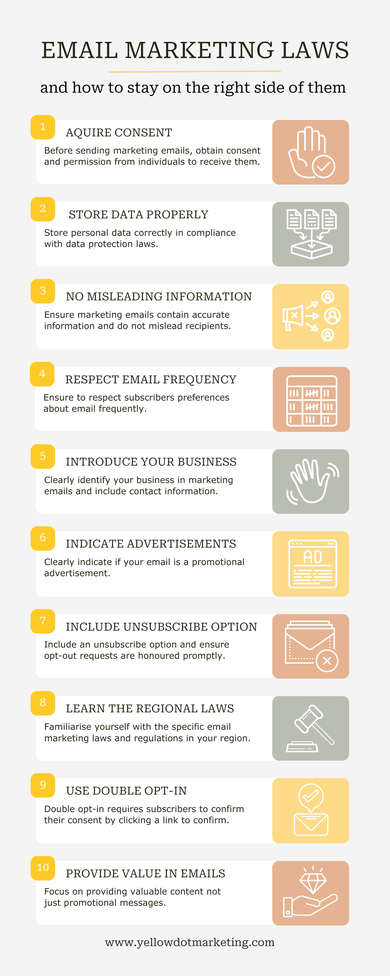 Email marketing laws Infographic